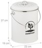 Relaxdays Komposteimer mit Geruchsfilter 5,5 Liter Bild 4