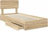 vidaXL Aufbewahrungsbett Sonoma-Eiche 90 x 190 cm Holzwerkstoff 3412320 Bild 5