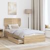 vidaXL Aufbewahrungsbett Sonoma-Eiche 90 x 190 cm Holzwerkstoff 3412320 Bild 3