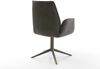 Drehstuhl Zoa-Flex Materialmix Schwarz Fußkreuz Effektfinish Titan 360° drehbar Wippfunktion Taschenfederkern Bild 5