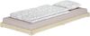 Einzelbett Niedrigbett unbehandeltes Holz 90x200 Fichte Tanne V-60.47N-09ohne Zubehör Bild 1