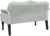 vidaXL Bank mit Kissen Hellgrau 120,5 x 65 x 75 cm Samt 372140 Bild 5