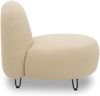 Gartenlounge Sessel Bratomila 78x46x78 mit Outdoorbezug in beige Bild 3