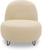 Gartenlounge Sessel Bratomila 78x46x78 mit Outdoorbezug in beige Bild 2