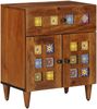 vidaXL Nachttisch Braun 50 x 33 x 60 cm Massivholz Mango 4018235 Bild 2