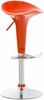CLP Barhocker Saddle mit drehbarem Kunsttoffsitz und Fußablage,orange Bild 3