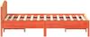 vidaXL Massivholzbett ohne Matratze Wachsbraun 135x190 cm Kiefernholz 842609 Bild 5
