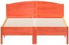 vidaXL Massivholzbett ohne Matratze Wachsbraun 135x190 cm Kiefernholz 842609 Bild 4
