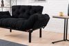 2-Sitzer-Schlafsofa, 'Nitta ', 85 x 70 x 155, Schwarz Bild 4