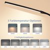 ZMH Schreibtischlampe LED Klemmbar - Schreibtischleuchte Schwarz 3 Farben und 5 Helligkeitsstufen USB 5W Tageslichtlampe Augenschutz Schwanenhals Tischlampe für Büro Arbeitszimmer Schneider Bild 3