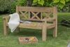 deVries Gartenbank "WOODIE" Rustique 160 aus Teakholz, Größe 163 x 82 x 99 cm Bild 2