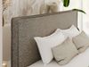 Design Polsterbett LUMARO CLASSIC 140 x 200 cm mit Lattenrost & 12cm hohen Füßen, Doppelbett mit Kopfteil, Konfigurierbar, Multipocket Matratze - Grau Strukture - ELORI LUX Bild 3
