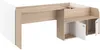Vente-unique - MIVONA Bett Holz, Platte BeigeWeiß - B 203 cm x H 75,2 cm x L 136 cm Bild 5