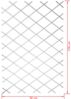 Nature Garten-Rankgitter 50x150 cm PVC Weiß 6040701 409348 Bild 5