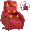 vidaXL Massagesessel mit Aufstehhilfe Rot Kunstleder 3204442 Bild 2