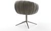 Drehstuhl Jada-Flex Bouclé Soft Schlamm Fußkreuz Graphit 360° drehbar Wippfunktion Taschenfederkern Bild 5