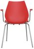 Kartell Maui Büro stuhl mit Armlehnen, Purpurrot, 2er Set Bild 2