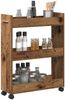 vidaXL Schrank Mit Rad Altholz 60 x 22 x 79 cm 869138 Bild 3