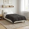 vidaXL Ganzjahresbettdecke Anthrazit 140 x 200 cm Mikrofaser 42025990 Bild 4
