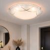 2er Set, LED Deckenleuchte, Glas, Opal gemustert, D 25 cm Bild 5