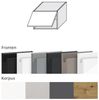 Küchenklapphängeschrank AVELLINO 50x32,5x36cm grifflos Acryl Fronten Farbe: stone grey Acryl matt / Eiche Artisan (AV-W4B/50) Bild 2