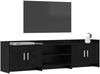 vidaXL TV-Schränk 168 x 33 x 47 cm Schwarze Eiche Holzwerkstoff 8011180 Bild 2