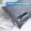 Kühlender Kissenbezug 2er Set Atmungsaktiv Doppeldesign 50x65 cm Blau Bild 5