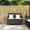 vidaXL Gartenbank mit Stauraum und Kissen Schwarz Poly Rattan 4104211 Bild 3