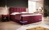 Boxspringbett Lea mit LED (Samt) 140x200 Rot H4 Bild 2