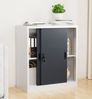 VCM Büroschrank Malivo 921316 Weiß / Anthrazit H. 90 x B. 80 x T. 40 cm Bild 4