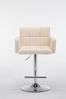 CLP Barhocker Los Angeles höhenverstellbar und drehbar,creme chrom Bild 3