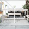 vidaXL Gartentisch Weiß 203,5x90x110 cm Massivholz Kiefer 824103 Bild 3