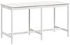 vidaXL Gartentisch Weiß 203,5x90x110 cm Massivholz Kiefer 824103 Bild 2