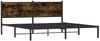 vidaXL Metallbett ohne Matratze Räuchereiche 180x200 cm 4007671 Bild 3