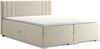 MEBLINI Boxspringbett ALBA 140x200 cm mit Bettkasten - H3B/Beige Samt Polsterbett - Doppelbett mit Topper & Bonellfederkern-Matratze Bild 2