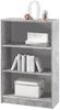 Regal >Olli< in Beton - 72x111x34cm (BxHxT), Korpus in Betonoptik, Rückwand in Weiß, 111 x 34 x 72 cm Bild 2