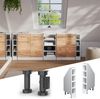 Dachschrägenschrank Rion Weiß 15 x 81.6 cm mit 4 Fächern Vicco Bild 2