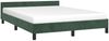vidaXL Bettgestell ohne Matratze Dunkelgrün 140x200 cm Samt 347576 Bild 3