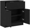 vidaXL Sideboard Schwarz Eichen-Optik 60 x 30 x 70 cm Holzwerkstoff 862738 Bild 5