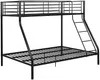 Vente-unique - ELEVATIO Bett Metall Schwarz - B 147 cm x H 163 cm x L 199 cm Bild 4