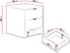 Nachttisch Tireno 2SZ (Farbe: Sandbeige) Bild 4