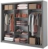 Compleo Kleiderschrank ARTI 02 mit 2 Aufhänger, 3-türig, Schwebetürenschrank mit Spiegel Bild 3