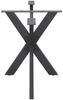 vidaXL Esstischbein in Spinnenform Anthrazit 120x68x(72-73) cm Stahl 4013114 Bild 4