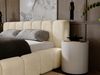 GRAINGOLD Ibiza Polsterbett 180x200, mit Bettkasten, Kopfteil und Lattenrost, Velour-Stoff, Beige Bild 4