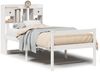 vidaXL Massivholzbett mit Regal ohne Matratze Weiß 75x190 cm Kiefer 3322040 Bild 2