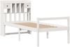 vidaXL Massivholzbett mit Regal ohne Matratze Weiß 75x190 cm Kiefer 3322040 Bild 3