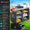 KESSER® Campingschrank, Campingküche mit Aluminiumgestell, inkl. Tragetasche , Kocherschrank für Camping , Campingmöbel , Outdoor Typ F6 (Anthrazit) Bild 2