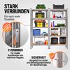 MONZANA® Schwerlastregal 180x90x60cm 875kg 5 MDF-Platten Bild 4