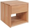 Krok Wood Nachttisch Jana aus Massivholz, geölt, mit Schublade, Farbe Natur 40x39x39 cm Bild 2