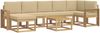 vidaXL Outdoor-Sofagarnitur mit Kissen 8 pcs Weiß und Beige Polyester 3387987 Bild 2